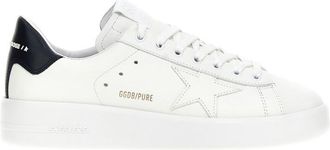 Golden Goose White Blue leather sneakers