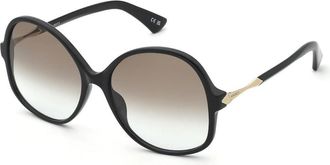 Nina Ricci SNR480 0956 Womens Sunglasses Black Size 59