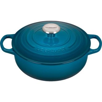 LE CREUSET Signature 3.5-Quart Sauteuse Oven in Caribbean at Nordstrom
