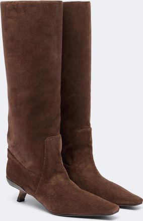Brunello Cucinelli Monili suede knee-high boots