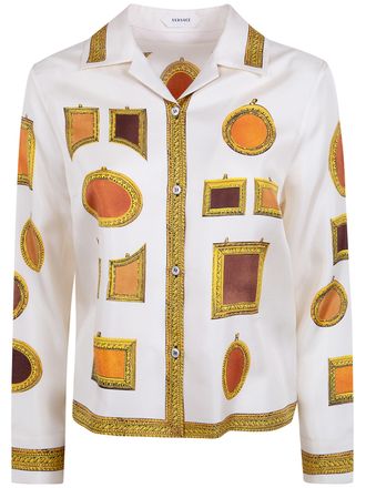 Versace Informal Shirt Silk Twill Print The Gallery