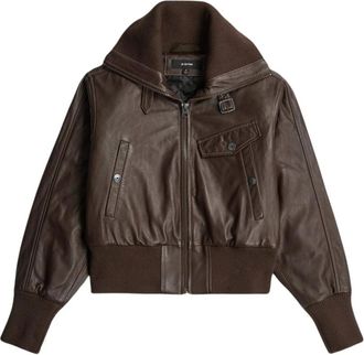 G-Star Giacca con Collo Alto - - Jackets - Donna - Marrone - S