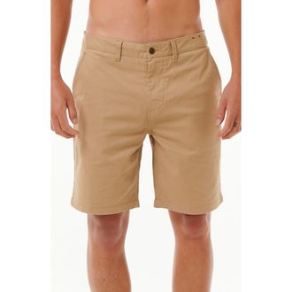 Rip Curl Classic Surf Chino Shorts in Khaki at Nordstrom, Size 36