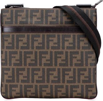 Fendi Pre-owned Cross Body Bags, female, Brown, Size: ONE SIZE Pre-owned Patterned Crossbody Bag