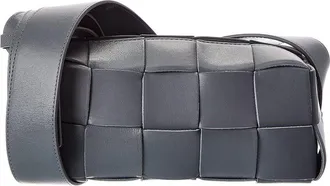 Bottega Veneta Brick Cassette Small Maxi Intrecciato Leather Shoulder Bag