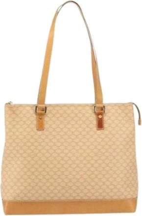Celine Pre-owned Tote Bags, female, Beige, Size: ONE SIZE Pre-owned Canvas Tote Bag