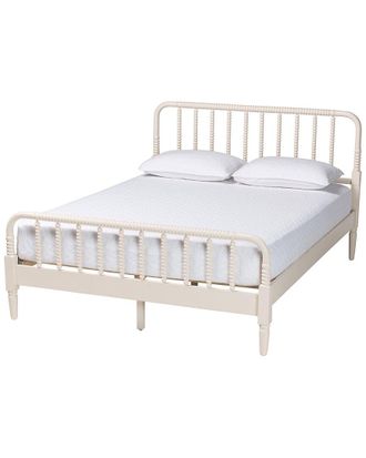 Baxton Studio Braith Farmhouse Spindle Wood King Size Platform Bed