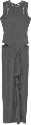 The Attico draped midi dress - Grey