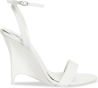 Christian Louboutin Zeezeenella Wedge Sandal in Bianco/bianco at Nordstrom, Size 37.5