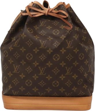 Louis Vuitton Noe Brown Canvas Shoulder Bag (Pre-Owned)