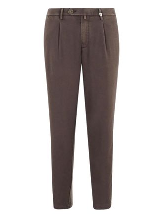 Myths pleated-front trousers - Brown