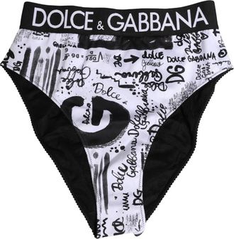 Dolce & Gabbana High Brief Ondergoed - Dames - Onderbroek - Zwart - L - Polyester - Ondergoed