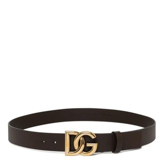 Dolce & Gabbana Heren, Accessoires, Zwart, Maat: 100 CM Leer