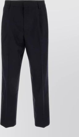 Dries Van Noten wool straight-leg trousers