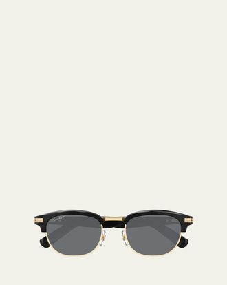 Cartier Mens Round Two-Tone Sunglasses