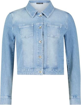 Betty Barclay Jassen, Dames, Blauw, M, Denim, Denim jack met lange mouwen