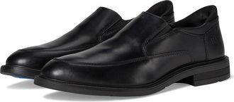 Nunn Bush Kore Ez Icon Moccasin Toe Slip-On Easy-On Easy-Off Dress Casual Shoe Loafer Mens Shoes Black : 8.5 XW (4E), Leather