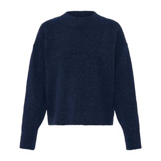 Ichi Ichi - Gebreide kleding - Dames - Truien - Blauw - Maat: 2XL