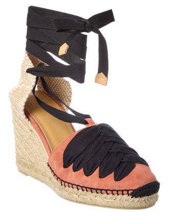 Castaner Curtis Suede Wedge Sandal