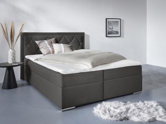 Leonique Boxbett »Alfie, Bestseller, wahlweise mit Bettkasten« mit Strasssteinen im Kopfteil, H2, H3 und H4 wählbar