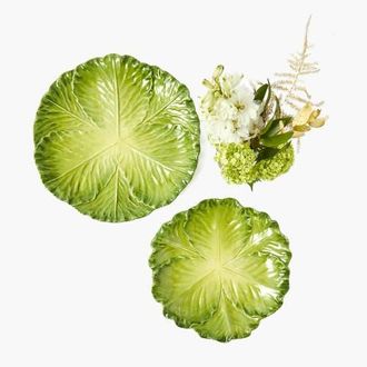 Mrs. Alice Serena Cabbage Starter Plate in Green at Nordstrom