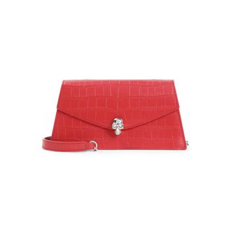 Alexander McQueen Red Skull Crossbody Bag