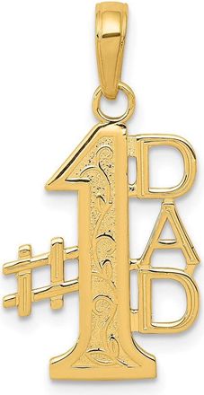 Diamond2Deal 14k Gold 1 DAD Charm Pendant