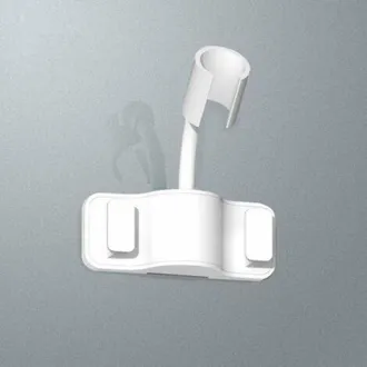 OEM Soporte Blanco Para Cabezal De Ducha Giratorio 360&deg;, Soporte Autoadhesivo Ajustable Para Cabezal De Ducha, Gancho De Pared Para Ba&ntilde;o, Accesorios De Ba
