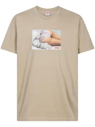 SUPREME T-shirt met print - Beige