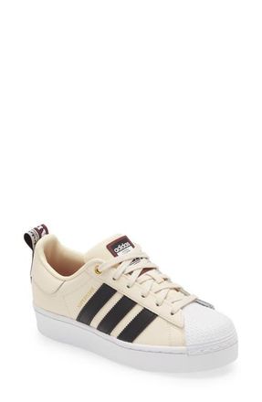 adidas Superstar Bold Sneaker in Wonder White/Black/Crimson at Nordstrom, Size 5.5