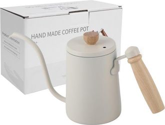 OEM Cafetera De Acero Inoxidable De 600 Ml Con Mango De Madera (acero Inoxidable 304)