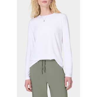 Sweaty Betty Essential Long Sleeve T-Shirt in White at Nordstrom, Size X-Small