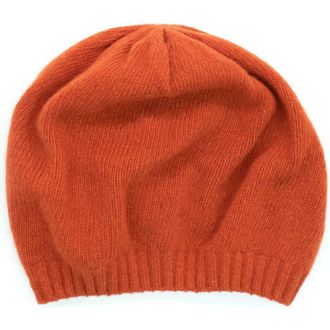 Portolano Solid Cashmere Beret in Rust at Nordstrom Rack