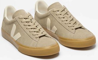 Veja Womens VEJA Campo Suede Womens Trainers - Taupe Pierre Natural - Tan - Size: 4