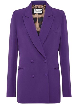 Philipp Plein Blazer doppiopetto Cady - Viola