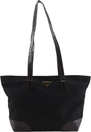 Prada Black Nylon Tote Bag (Pre-Owned)