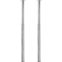 OEM 2 Patas Telesc&oacute;picas Cromadas Para Mesa, Longitud De 710 Mm A 1100 Mm. - Crezuo