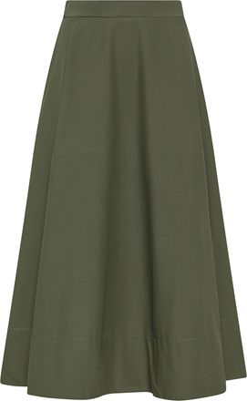 Cruna A-line Clean Waistband Structured Minimalist Skirt