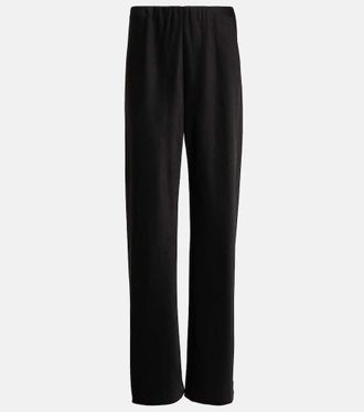 Vince High-rise satin straight pants