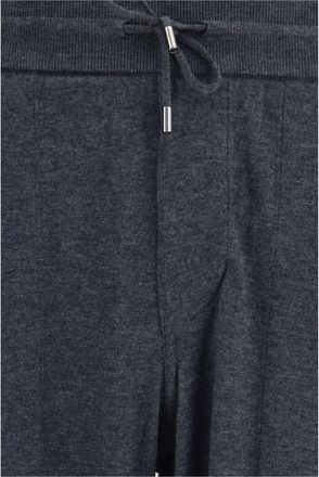 Loro Piana Mens Cashmere Sweatpants Grey Melange (capra Hircus) Trousers