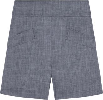 Ganni Shorts - Dames - Bermuda - Grijs - S - Wol - Korte Broeken