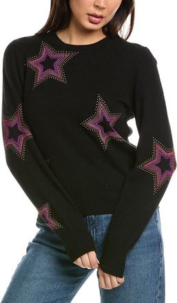 Brodie Star Dust Crewneck Cashmere Sweater