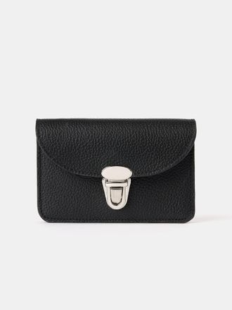 The Cambridge Satchel Company The Small Push Lock Purse - Black Madras Grain