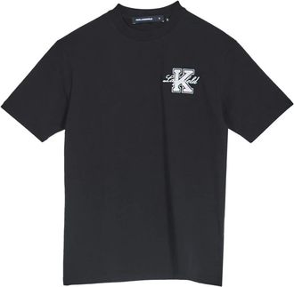 Karl Lagerfeld T-shirt Kollege Scudetto - Heren - T-shirts - Zwart - M - Katoen - Tops