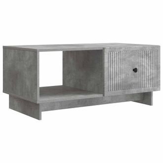 vidaXL Mesa De Caf&eacute; Gris Hormig&oacute;n 90 X 50 X 40 Cm Madera De Ingenier&iacute;a Vidaxl