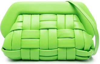 Themoir&egrave; Bios Weaved Mantis clutch bag - women - Polyurethane/Recycled PET - One Size - Green