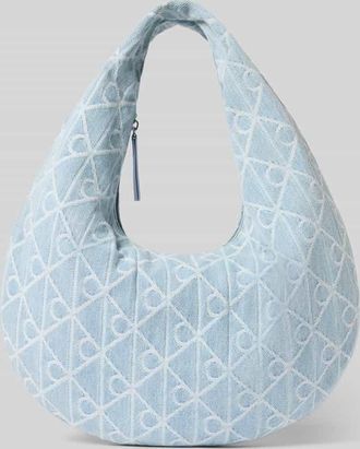 Calvin Klein Handtasche aus Baumwolle mit Logo-Muster in Hellblau, Gr&ouml;&szlig;e 1