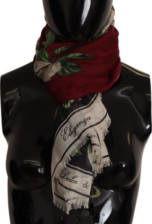 Dolce & Gabbana Dames Multikleur Rozenprint Kasjmier Sjaal
