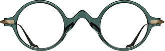Matsuda Ronde Optische Montuur - unisex - Brillen - Groen - 41 MM - Accessoires
