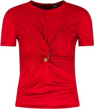 Versace medusa Red Viscose T-shirt